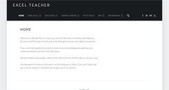 Desktop Screenshot of excelteacher.com