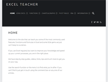 Tablet Screenshot of excelteacher.com